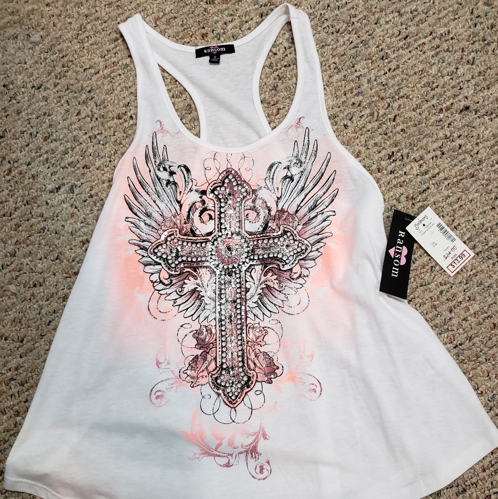 Graphic Razor back tank